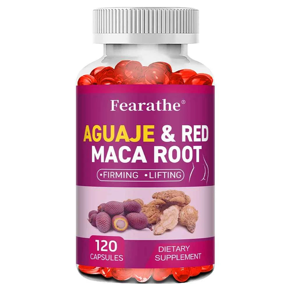 Organic Aguaje With Red Maca Extract Supports Full Firm Buttocks 120 Capsules