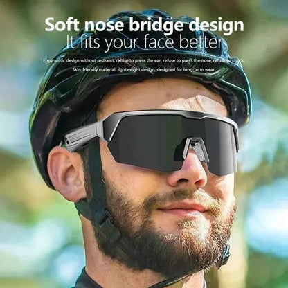 Lenovo YJ006 Cycling Bluetooth Smart Glasses Audio Call Headset Music Sunglasses
