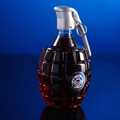 Military Hand Whiskey Bottle Grenade Engraved Liquor Bottle Sealed Whiskey Jar Storage Unique Gift For Men Bar Office Home
