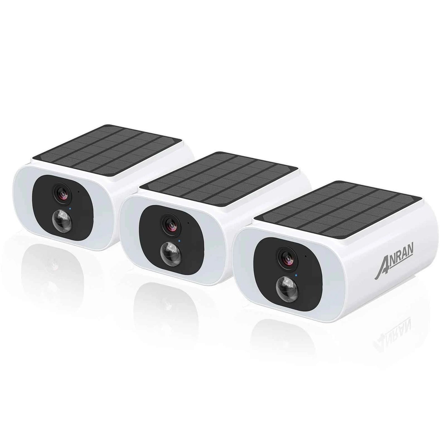 ANRAN 2 3 4 Pack Outdoor WiFi Solar Battery Camera Floodlight Night Vision Alarm