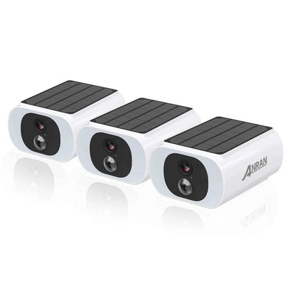 ANRAN 2 3 4 Pack Outdoor WiFi Solar Battery Camera Floodlight Night Vision Alarm