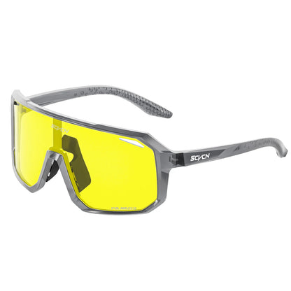 SCVCN Night Vision Glasses Hiking Eyewear Cycling Glasses Driving Eyewear Fashion Polarized Sunglasses Y2K UV400 Mtb Goggles Man