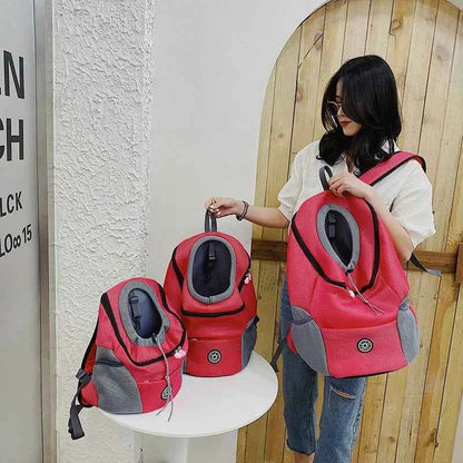 Breathable Pet Backpack For Small Dogs And Cats Portable Travel Bag