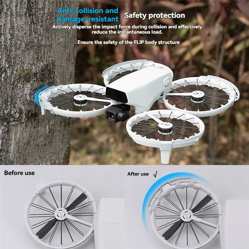 B04B-DJI Flip Drone Accessories: Propeller Guard, Anti Collision Protective Ring For Blades