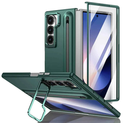 Phone case with S Pen for Galaxy Fold6 Fold5 Built in Screen Protector Phone Cover with Foldable Kickstand Fold4 Fold3  Cover