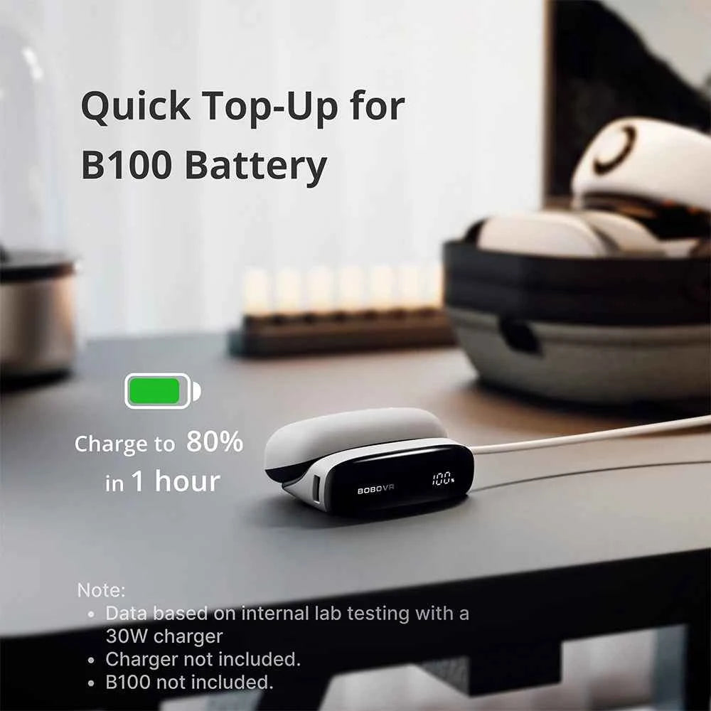 BOBOVR PD100 Combo 10000mAh Portable Power Bank 30W PD Laptop Charger Compatible with MacBook Pro/Air For iPhone 17/16/15