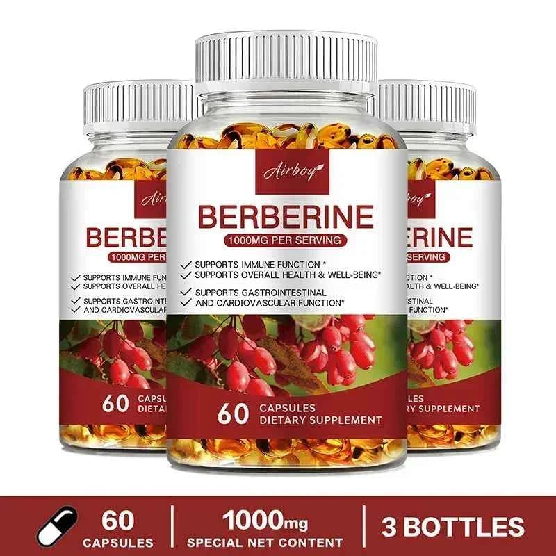 Berberine Capsules For Immune Support Digestion Energy And Anti Aging