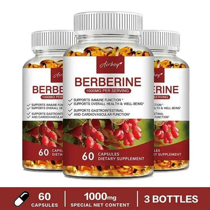 Berberine Capsules For Immune Support Digestion Energy And Anti Aging