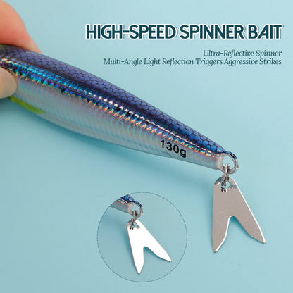 Tolu 2024 3D Printed Fast Sinking Metal Jig Lure Saltwater Shore Casting 20g 80g
