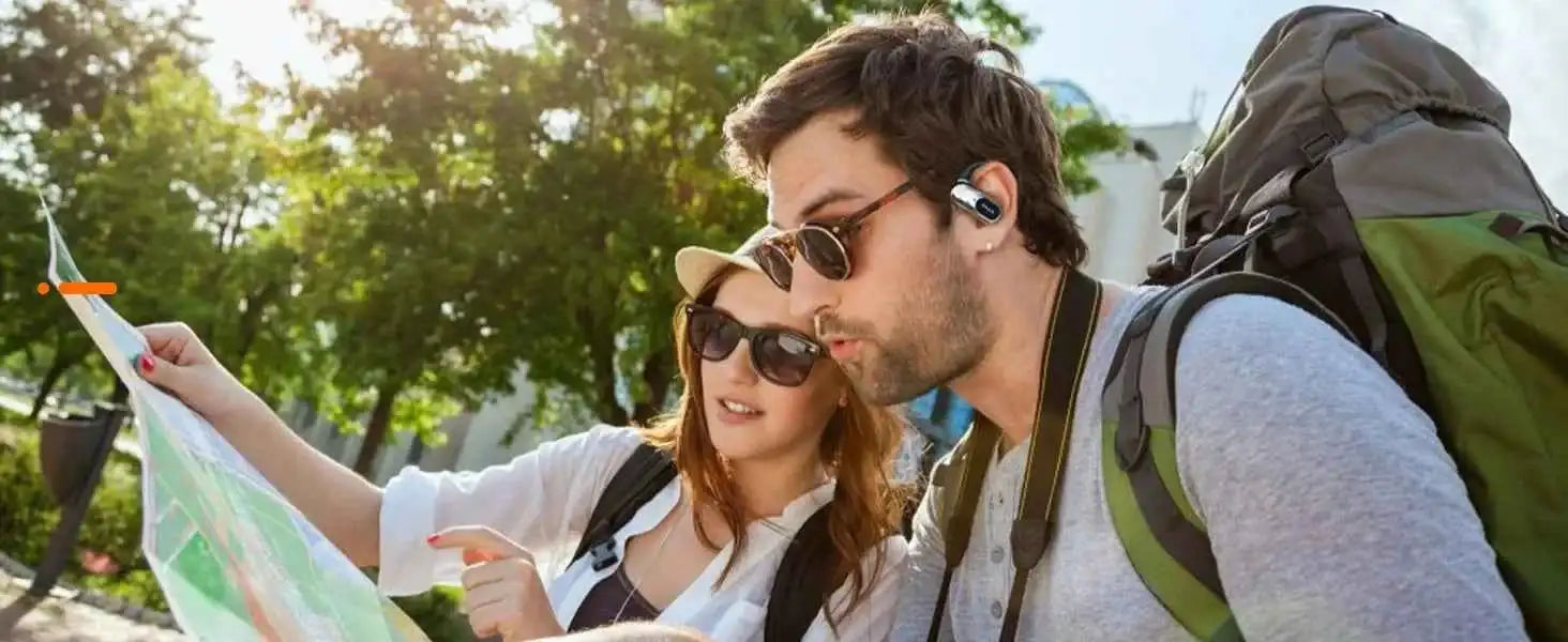 AI Translation PAXA Open Air Ultra 144 languages AI Real-time Translation Wireless Bluetooth Earphones Hi-Fi HD Calling Headset