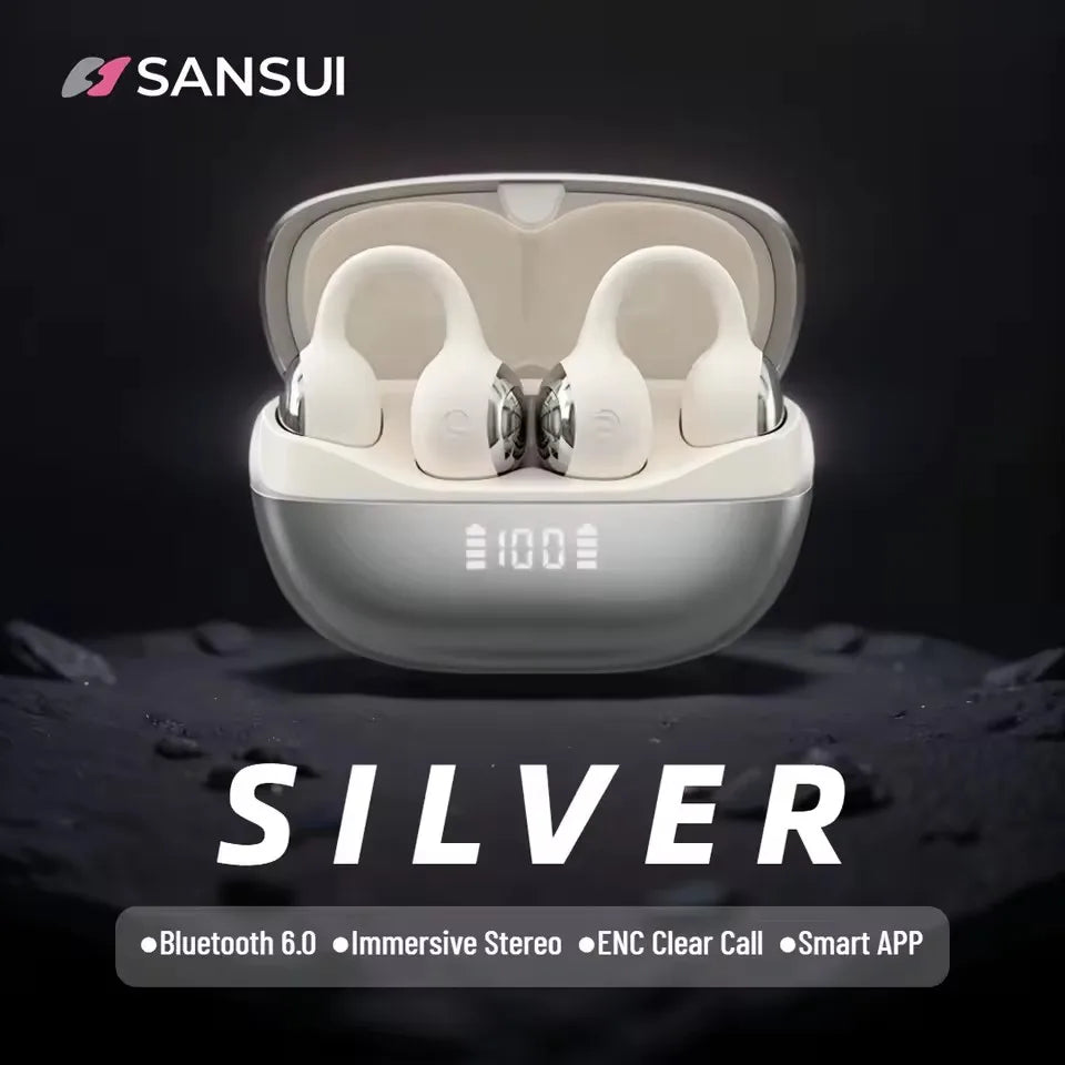 Clip On Wireless Earphones With Noise Reduction And Intelligent Positioning For Comfortable And Stable Communication