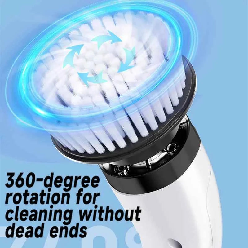 Household Cordless Spin Scrubber Multipurpose Cleaning Brush  Kitchen Gadgets Hair Brushes Bathroom Broom Toilet Electric Mops