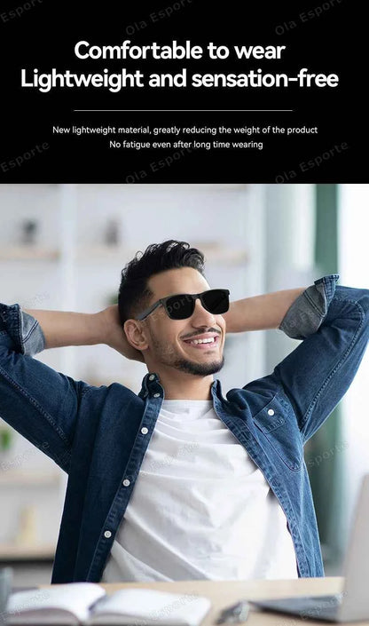 Ola Esporte Smart Glasses Bluetooth Music Headset Sunglasses With Voice Call