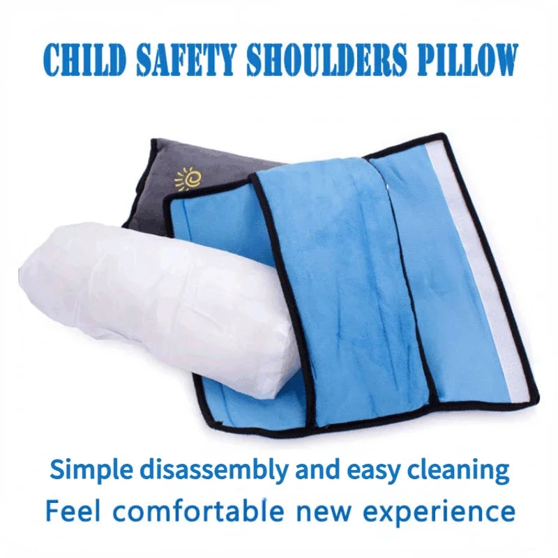 Toddler Baby Car Pillow Shoulder Cushion for Safety Harness Auto Seat Belt Support Pad Kids Travel Pillow Soft Comfort