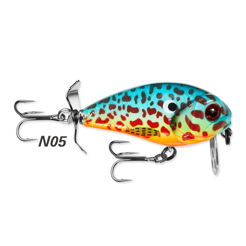 Lureholic 45mm 9g Bubble Trap Crank 45F Wobbling Action Floating Hard Bait
