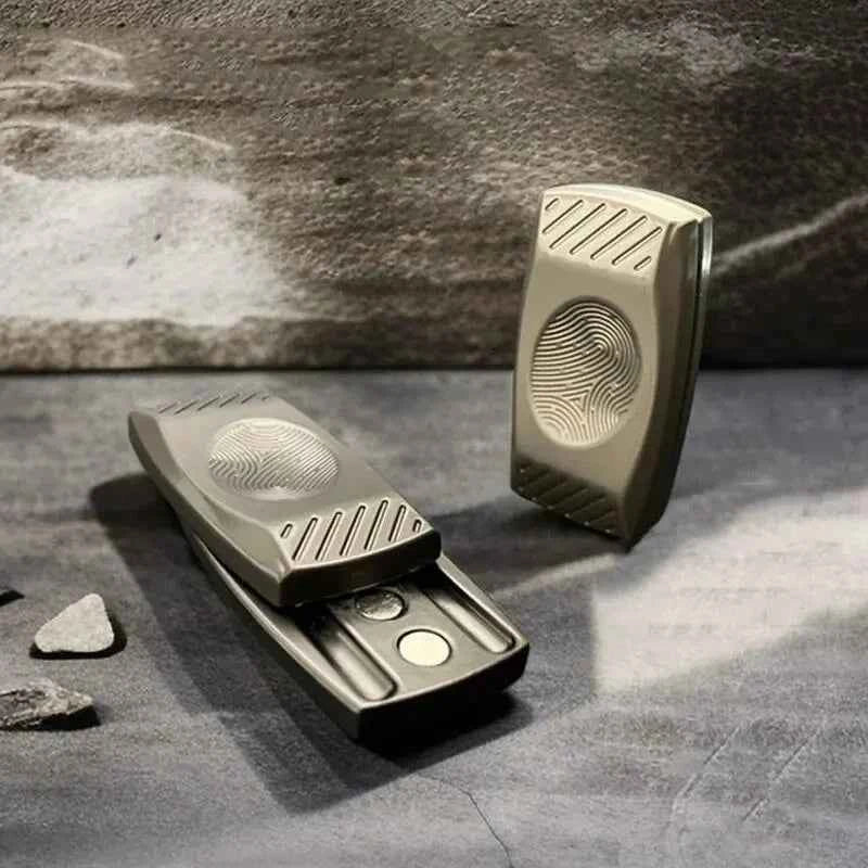 Fingerprint Magnetic Haptic Slider EDC Fidget Toy Metal ADHD Anxiety Relief