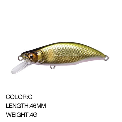 Sinking Minnow Lure 6cm 6.5g Wobbler Jerkbait Bass Sea Fishing Crankbait