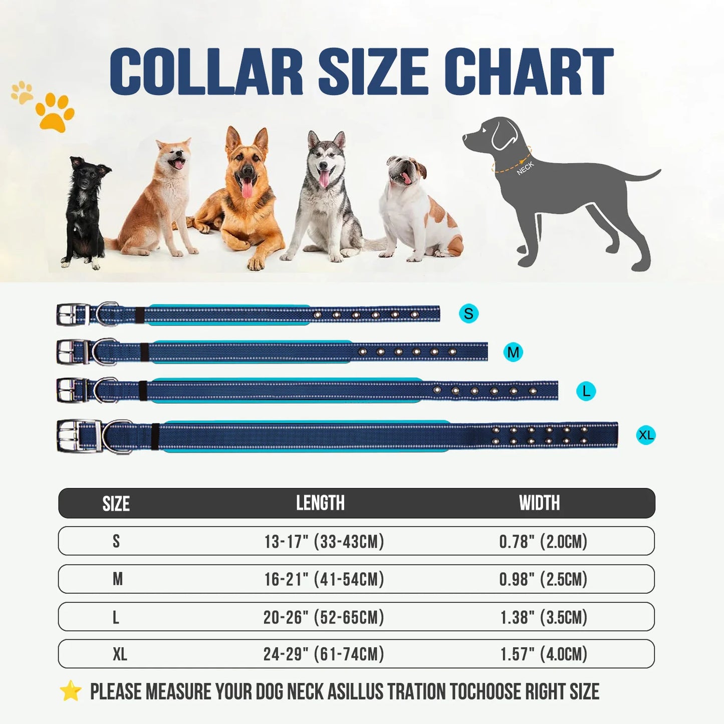 Durable Tactical Dog Collar for Medium to Large Dogs, Adjustable Heavy-Duty Nylon Webbing, Quick Release, Zinc Alloy Metal Buck