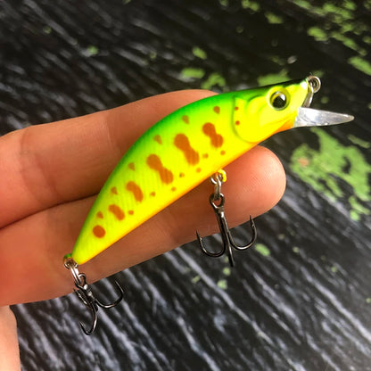 Trout Fishing Lures 50mm 4.5g Sinking Minnow Artificial Hard Bait