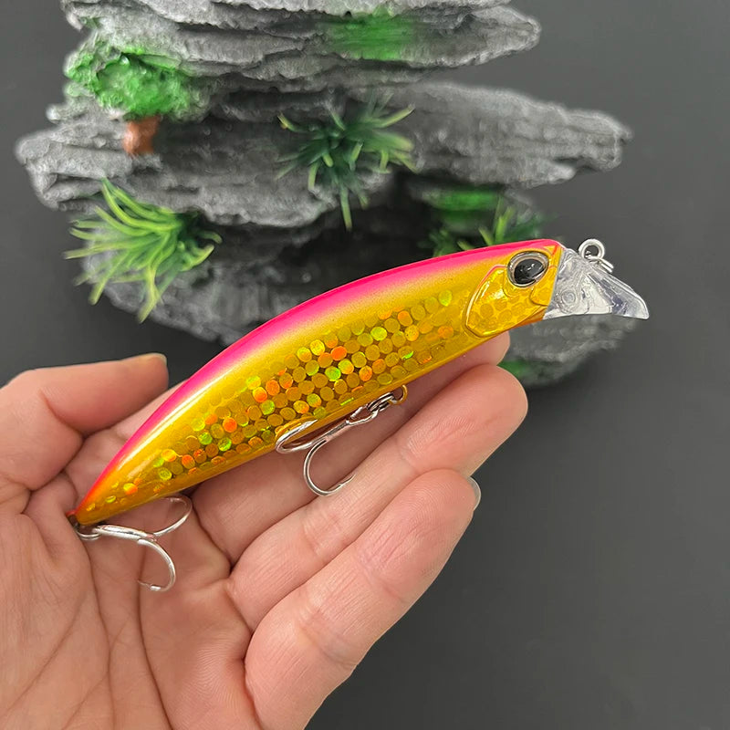 95mm 30g Heavy Sinking Minnow Lures Deepwater Casting Wobbler Seabass Trout