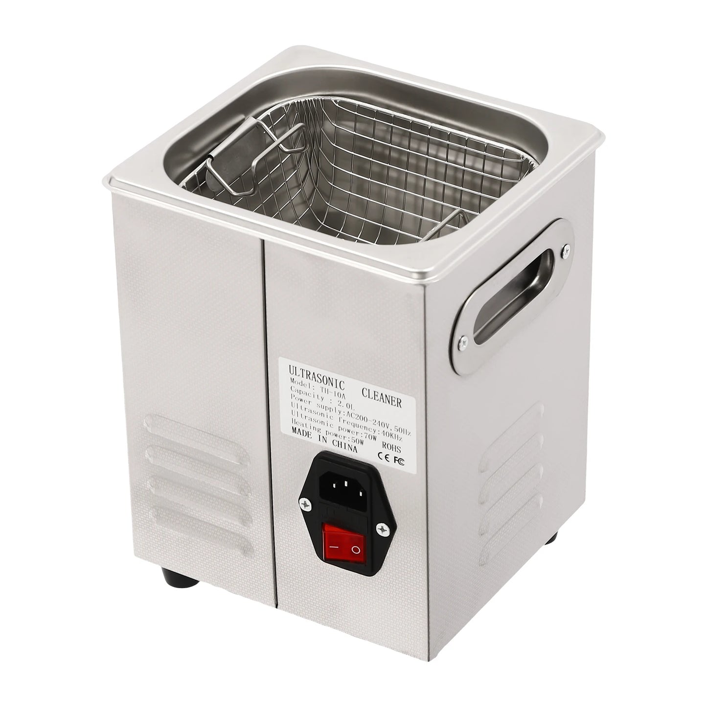2L Ultrasonic Cleaner, Ultrasonic Cleaning Machine, Ultrasonic Cleaner 40khz AC200-240V used in homes, laboratories