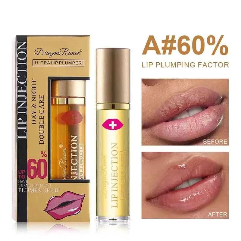 Instant Lip Plumper Oil And Gloss Serum For Volumizing Anti Wrinkle Lip Care