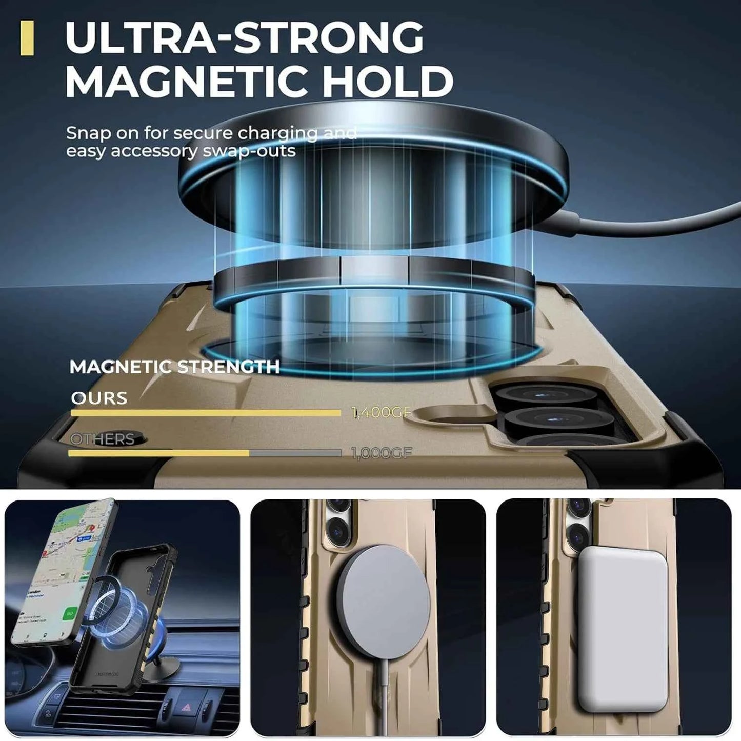 For Samsung Galaxy S25/S25 Plus/S25 Ultra/S24/S24 Plus/S24 UltraS24 FE/S23 FE Phone Case Slim Shockproof Rugged Magnetic Cover