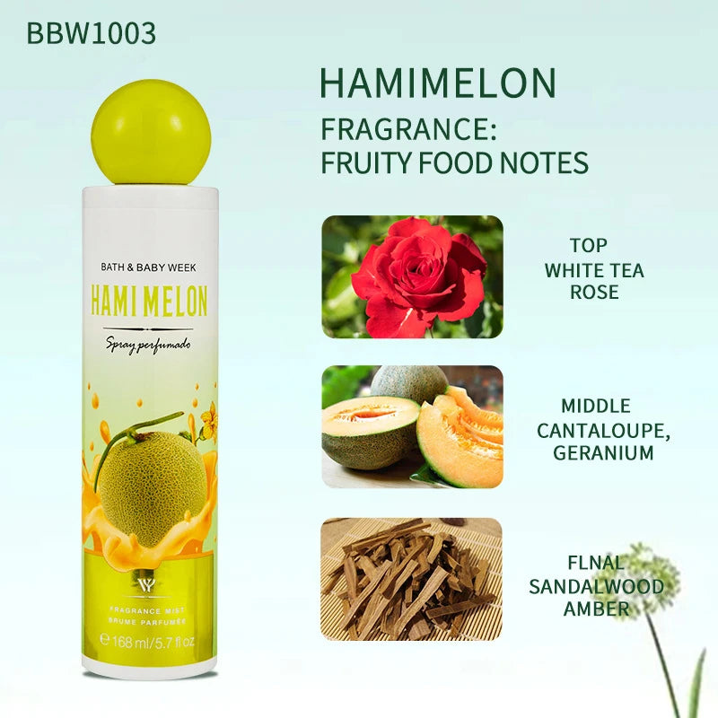 168ML Fruity Floral Perfume Unisex Fresh Scent Strawberry Peach Melon Grape