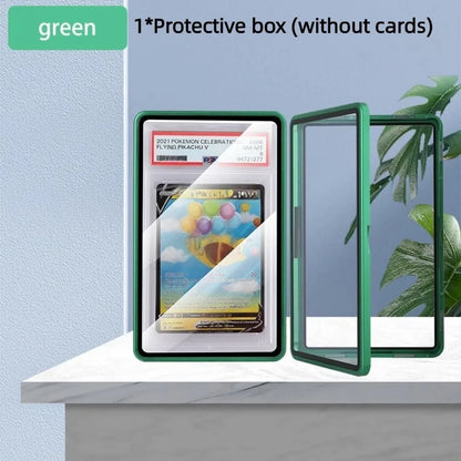 Aluminium Frame PSA/CGC Graded Cards Protector UV Protection Double-sided Glass Card Protective Case Transparent Durable