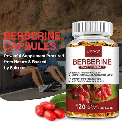 Berberine Capsules For Immune Support Digestion Energy And Anti Aging