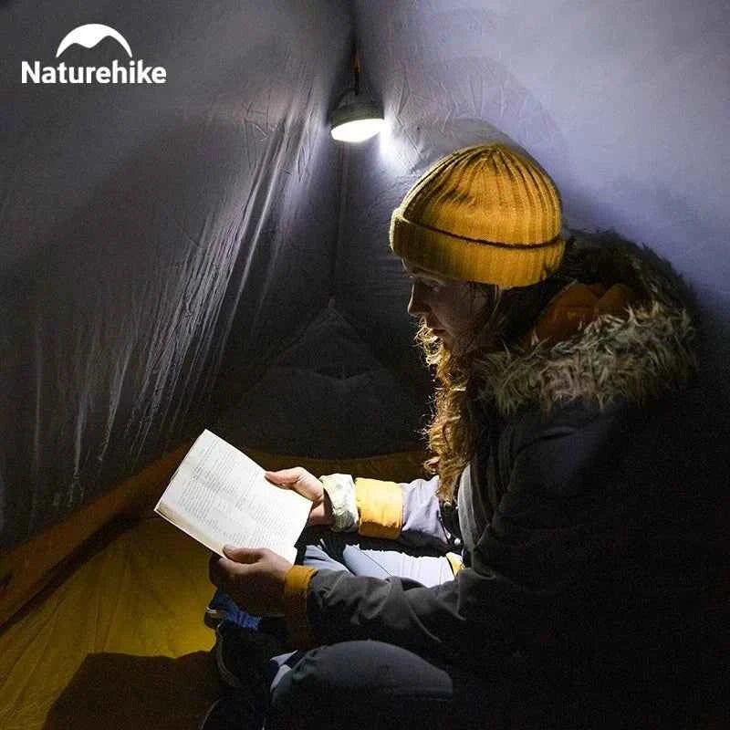 Naturehike 2025 Running Sports USB Lamp Ultralight Waterproof Tent Hanging Light Multiple Modes Battery Hanging Magnet Light