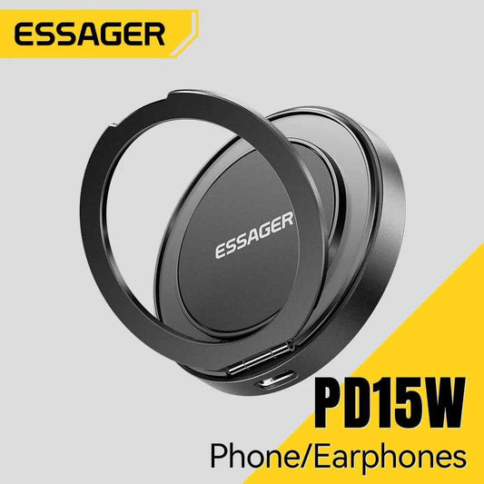 Essager Magnetic Wireless Charger With Holder 15W For IPhone 14 15 16 17 Pro Max