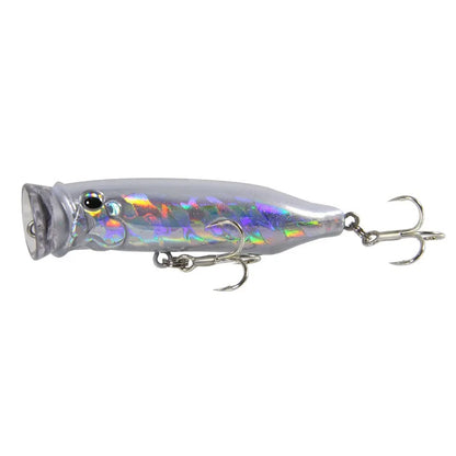7cm Popper Lure 9.4G Topwater Plastic Swimbait For Perch Fishing Tackle