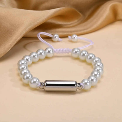 Mens Lava Stone Urn Bracelet for Ashes Cremation Keepsake Memorial Jewelry