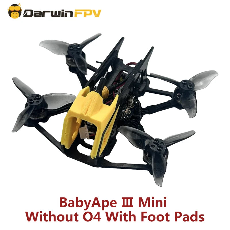 Darwin FPV with 2S 500mAh 100C-XT30 BabyApe Ⅲ Mini No O4 BNF FPV Drone