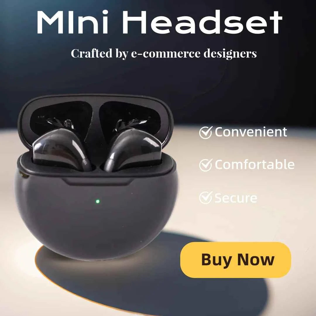 Mini Bluetooth Headset Wireless Portable Earpiece With Microphone For Mobile