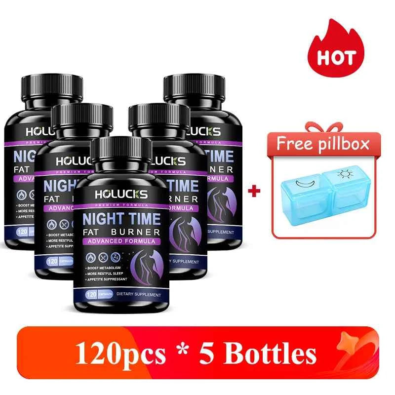 Holucks Nighttime Fat Burner Sleep Onset Metabolism Boost Cortisol Balance