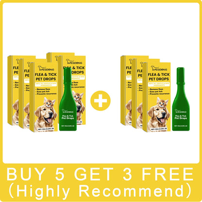 Yegbong Pet External Insect Repellent Drops - Flea Tick Lice Mite Killer for Dogs Cats - Skin Antipruritic Care
