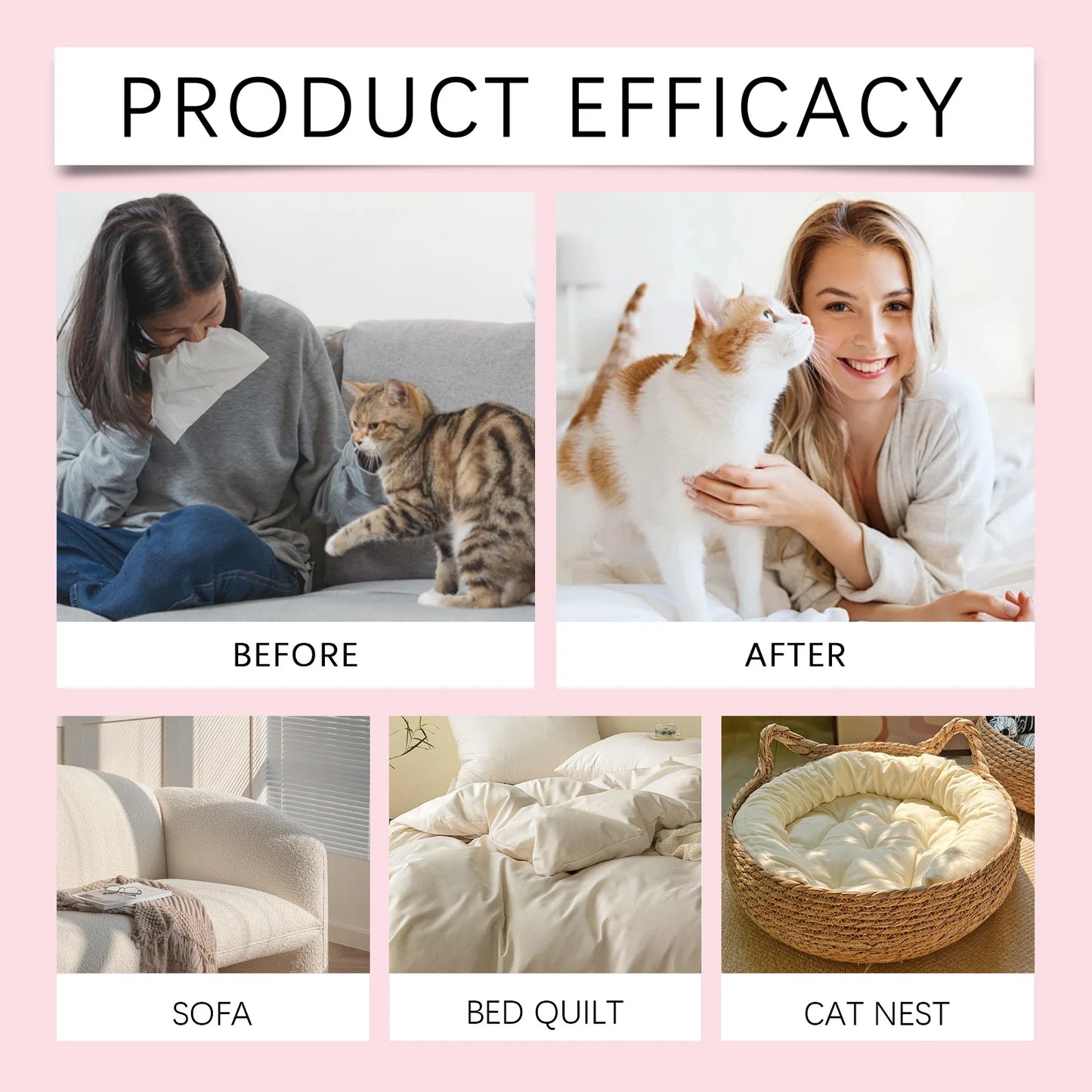 YEGBONG Pet Cologne It emits the Scent of Baby Powder, Keeps Pets Fresh and Pleasant for a Long Time, and Avoids Odor