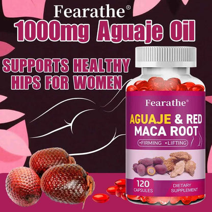 Aguaje Red Maca Root Extract For Buttocks Firming And Immune Health 120 Capsules