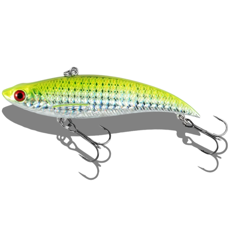 Tsuyoki Ice Fishing Lure 90mm 18g Sinking Vib Lures Wobblers Rattlin Vika 90S