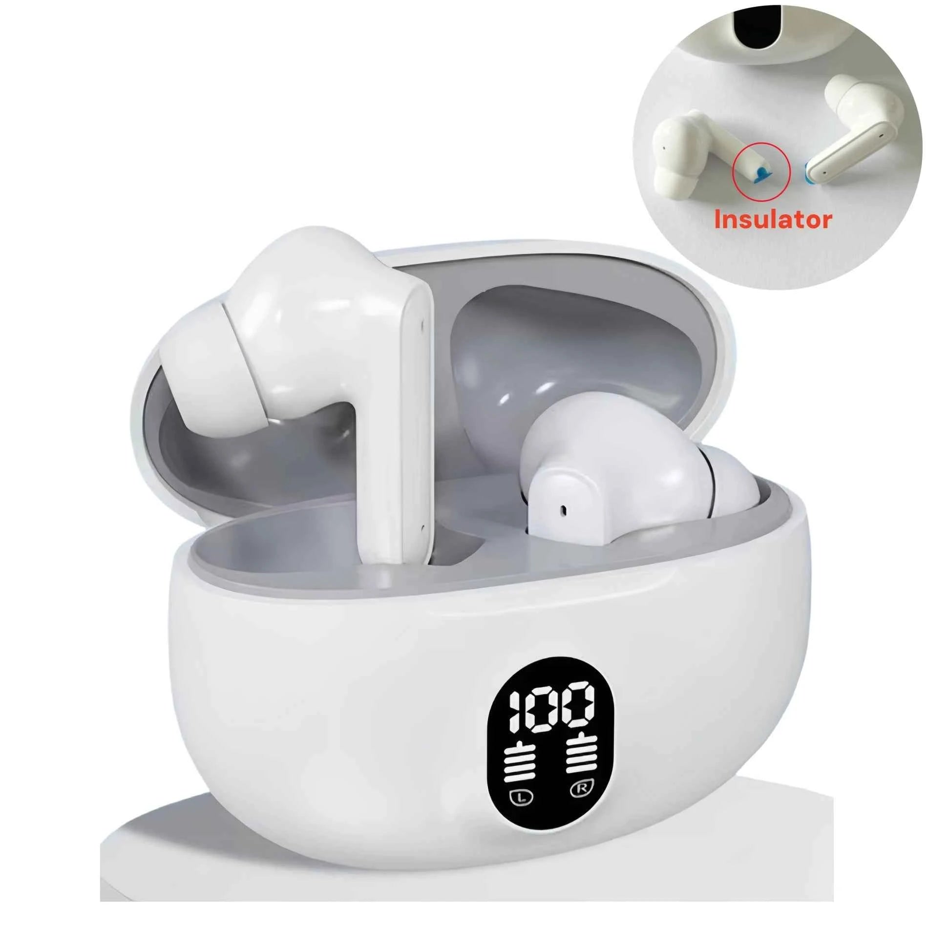 895B TWS Noise Canceling Earbuds Waterproof with LED Display Charging Case