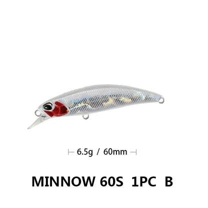 Sinking Minnow Lure 6cm 6.5g Wobbler Jerkbait Bass Sea Fishing Crankbait
