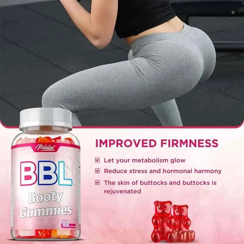BBL Gummies For Hip Growth And Curves With Maca And Saw Palmetto