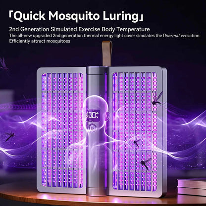 Upgraded 3000V Mosquito Swatter with Charging 4 in 1 Electric USB Rechargeable Mosquito Swatter Mosquito Killer Lamp
