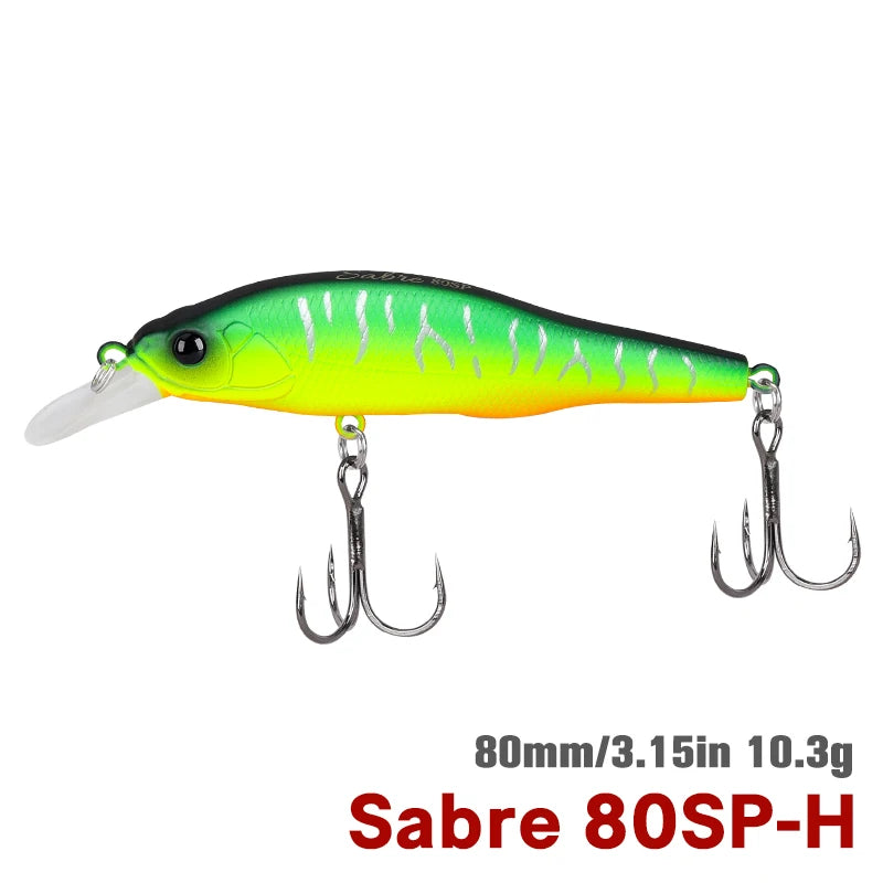 Tsurinoya Sabre 80SP Suspending Jerkbait 80mm Bass Pike Lure