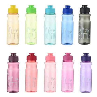 650ml Water Bottle Outdoor Color Transparent Cold Water Cup Large Capacity Gift Plastic Sports Kettle Portable And Compact