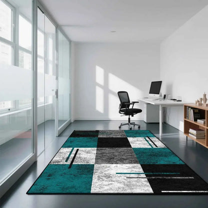Geometric Modern Style Carpet Living Room Non-slip Gaming Room Decoration Nordic Large Area Rugs Washable Rug Coffee Tables Mat