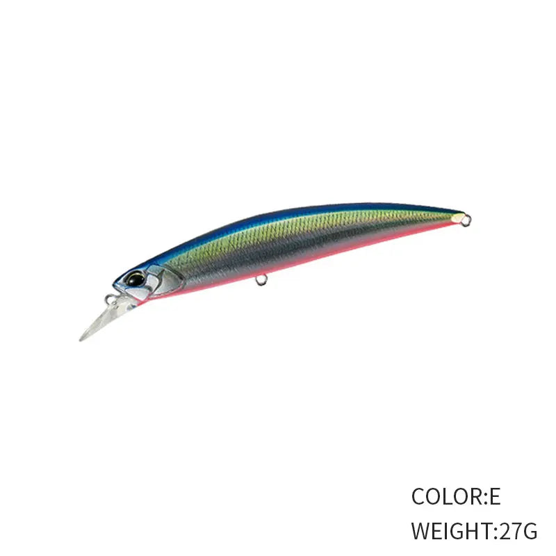 27g 110mm Sinking Minnow Fishing Lure Long Casting for Saltwater and Freshwater