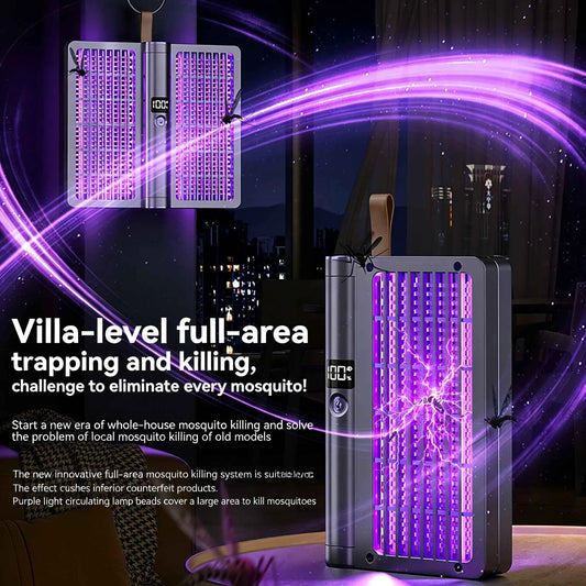 Upgraded 3000V Mosquito Swatter with Charging 4 in 1 Electric USB Rechargeable Mosquito Swatter Mosquito Killer Lamp
